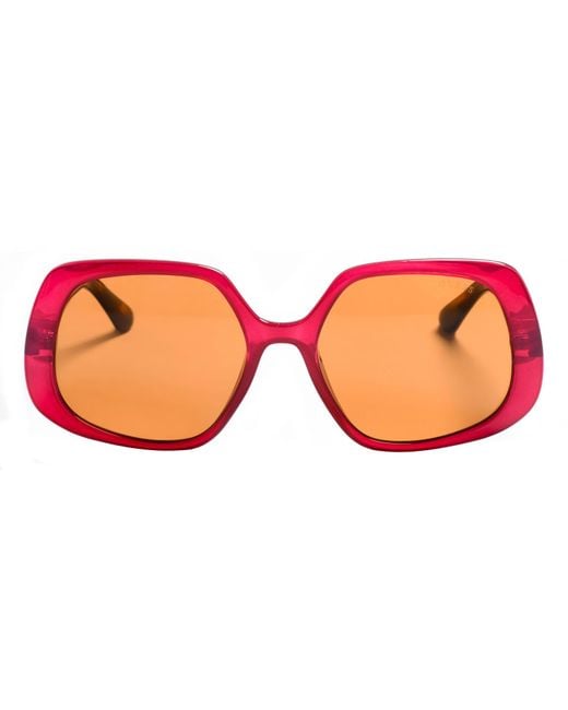 Guess Pink Acetate Sunglasses With Square Shape Gu7862