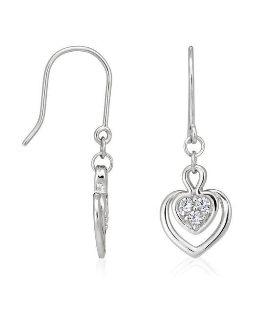 Orphelia Metallic 925 Sterling Drop Earrings