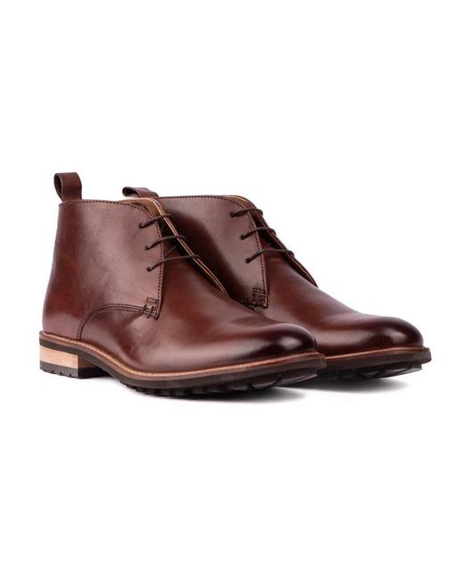 Silver Street London Brown Ludgate Boots for men