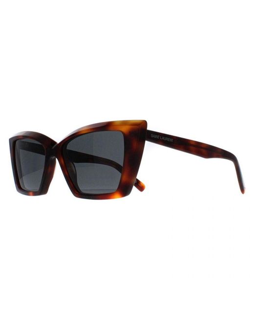 Saint Laurent Blue Cat Eye Havana Sl657