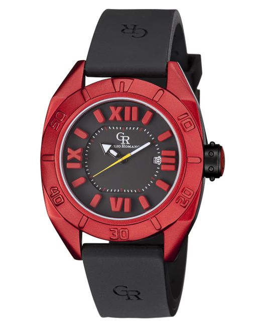 Giulio Romano Red Termoli Watch Rubber for men