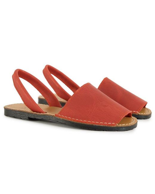 Sole Red Ldn Macaw Nubuck Menorcan Sandals