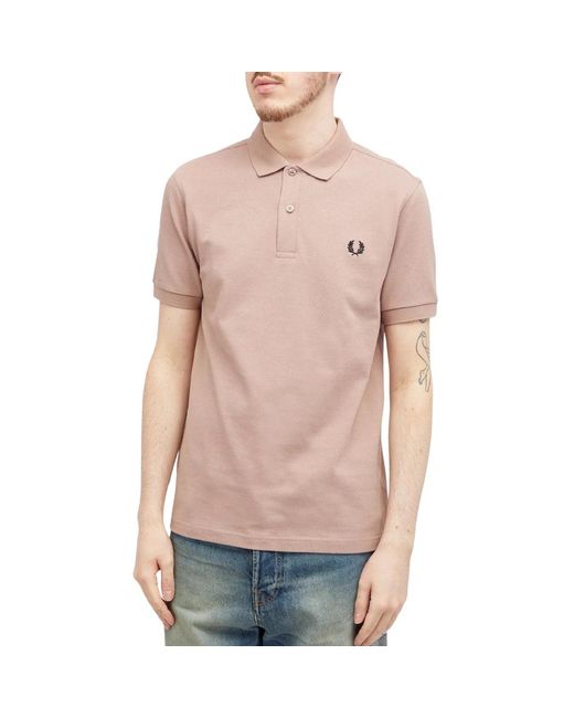 Fred Perry Pink Classic Dark Polo Shirt for men