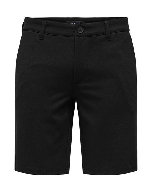 Only & Sons Shorts in het Black voor heren