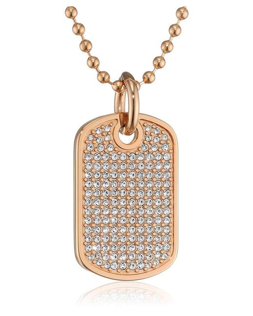 Tommy Hilfiger Metallic 'Finec' Stainless Steel Chain With Pendant