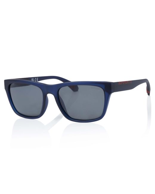 Superdry Blue Rectangle Frosted Dark Sds-5009 for men