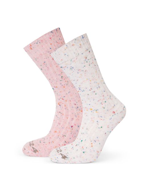 TOG24 Pink Opora 2Pack Trek Socks Faded/Vanilla