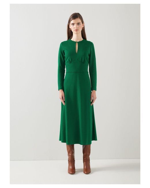 L.K.Bennett Green Sera Dresses,Dark
