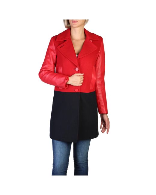 ARMANI EXCHANGE Wollen Mix Knopenjas Met Lange Mouwen in het Red
