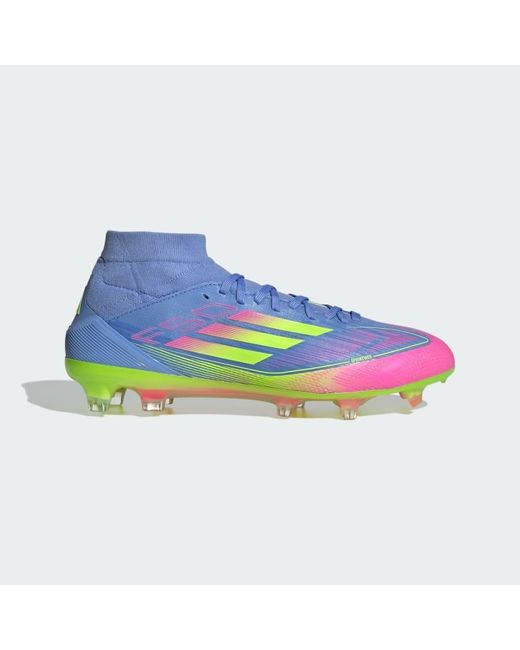 Adidas Originals Blue F50 Pro Mid Firm Ground Boots