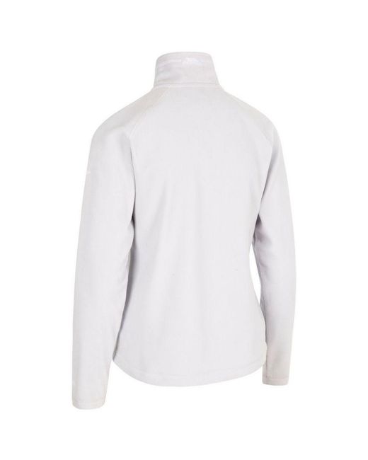 Trespass White Ladies Skylar Fleece Top (Pale)
