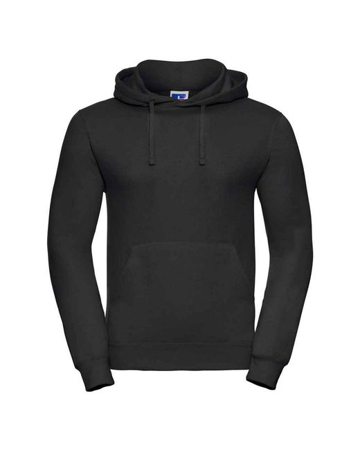 Russell Black Plain Hoodie for men