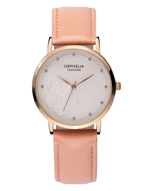 Orphelia Gray Fashion Petal Blossom Watch Of711902 Leather