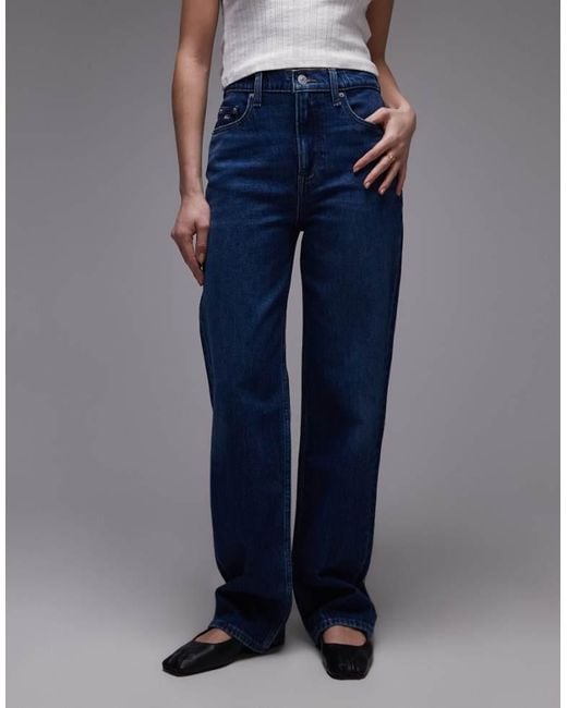 Tommy Hilfiger Blue Layla Slim Straight Jeans