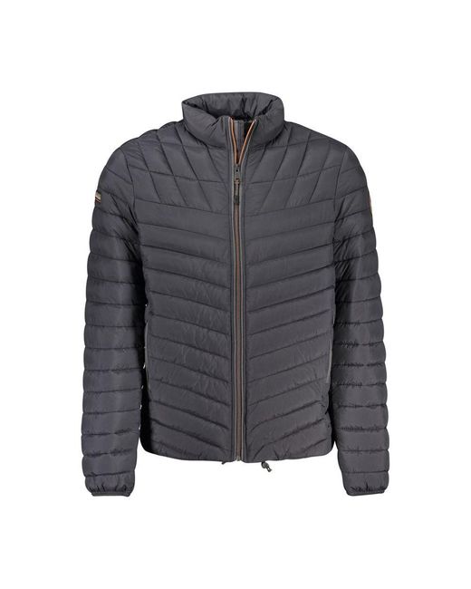 Napapijri Gray Quilted Jacket Apulia Model for men