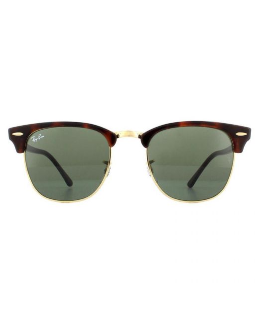 Ray-Ban Green Round Havana Sunglasses