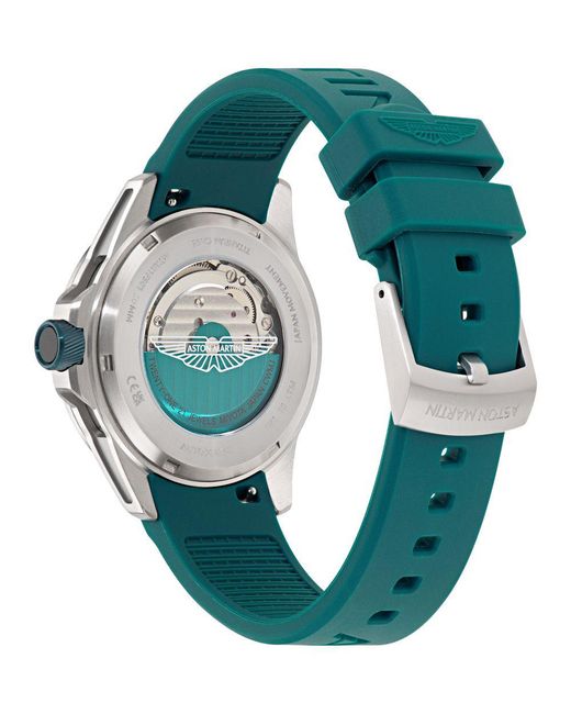 Aston Martin Green Thrill Rim Watch Mtrr1F501 Silicone for men