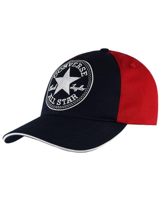 Converse Blue All Star Chuck Taylor Logo Adjustable S Navy/red Cap 3c019403 410 for men