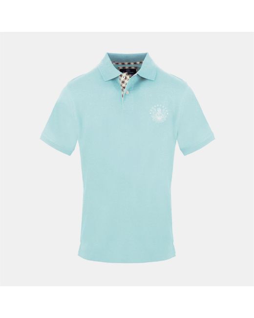 Aquascutum Blue Polo Shirt for men