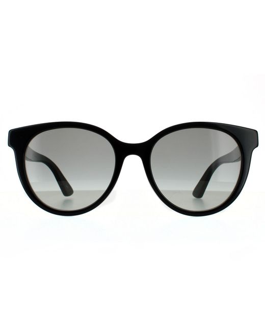 Gucci Black Round Gradient Sunglasses