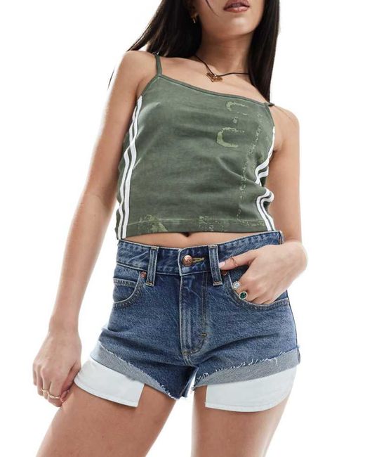 Lee Jeans Blue Rider Short 2Inch Straight Fit Turn Up Denim Shorts