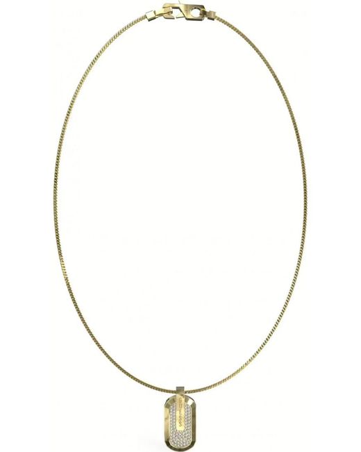 Guess Metallic Jumn04043Jwygt-U Racer Tag Necklace for men