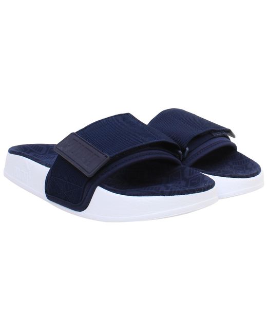 PUMA Blue Leadcat Ylm Sliders Textile for men