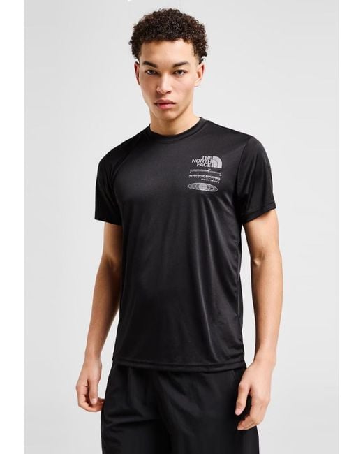 The North Face Black M Graphic Reaxion Dri-Fit T Shirt for men