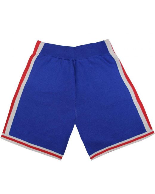 Mitchell & Ness Blue X Clot Nba Philadelphia 76Ers Knitted Shorts for men