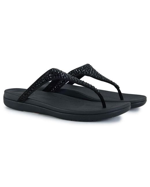 Fitflop Blue Solay Mixed Crystals Sandals