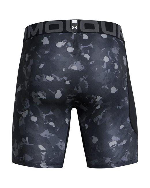 Under Armour Gray Camo Compression Fitness Shorts for men