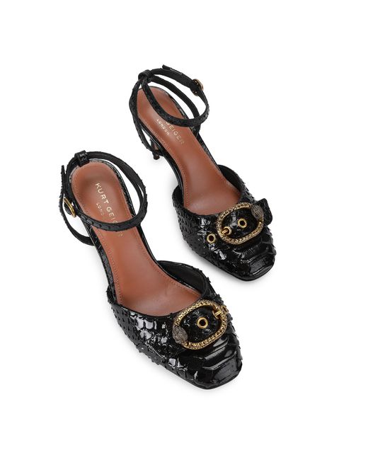 Kurt Geiger Black Mayfair Closed Toe Sandal Sandals