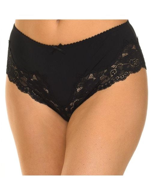 Guess Hoge Slip Met Kant in het Black