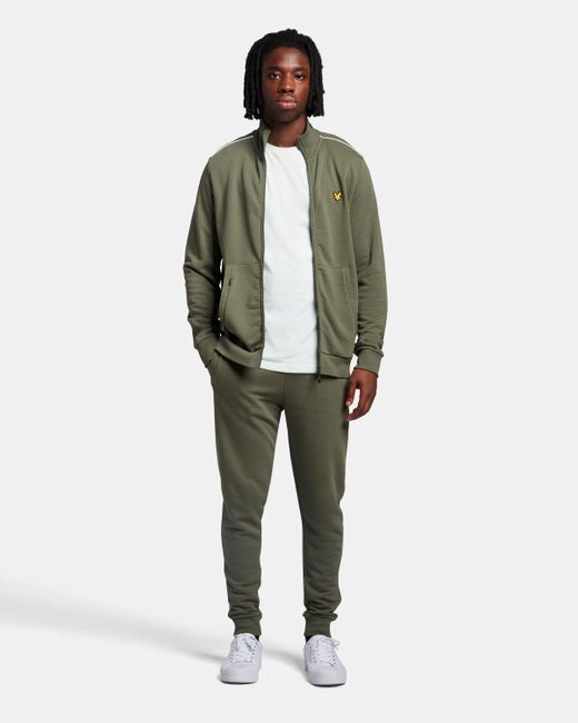 Lyle & Scott Green Sports Sweatpant With Contrast Piping for men