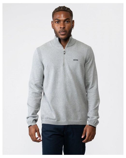 Grey hugo boss clearance sweater