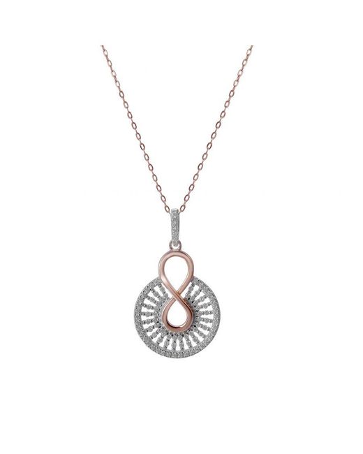 Orphelia Metallic 'Frida' 925 Sterling Set: Necklace + Earrings
