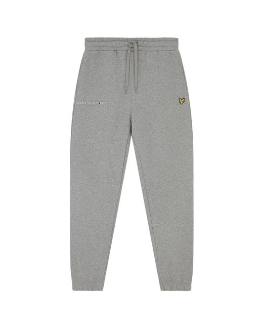 Lyle & Scott Gray Co-Ordinate Print Jet Sweat Pants for men