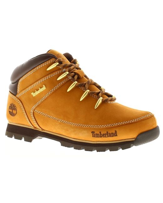Timberland Natural Smart Boots Euro Sprint Leather Lace Up for men