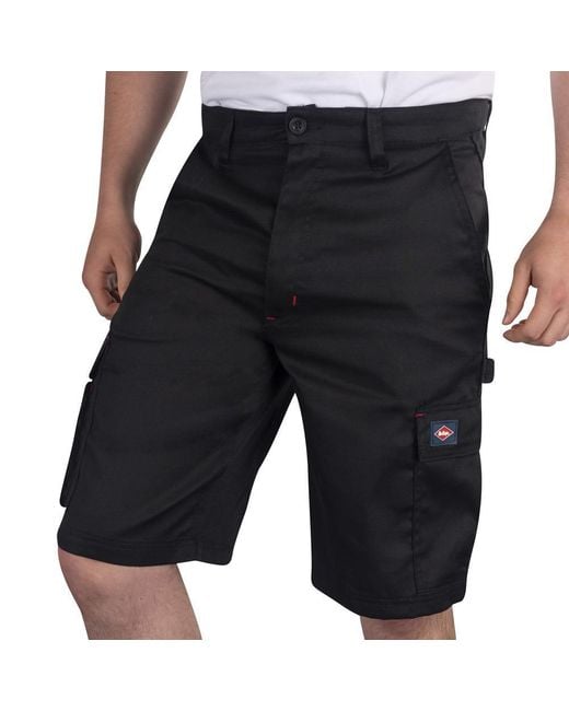 Lee Cooper Black Classic Cargo Shorts for men