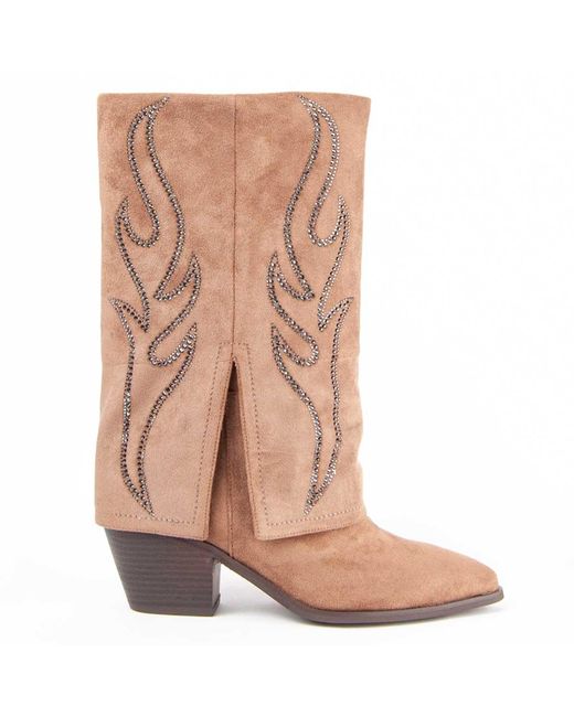 Montevita Brown Boot Faldde2