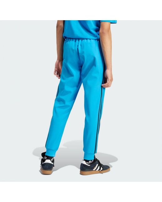 Adidas Originals Blue Sst Bonded Track Pants for men