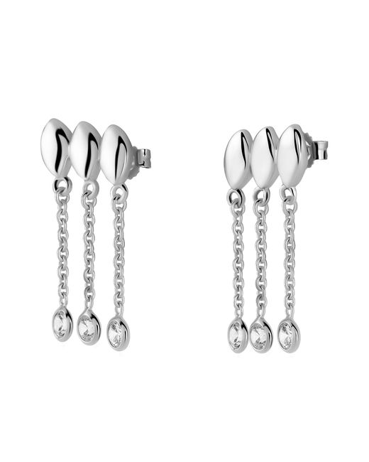 Orphelia White 925 Sterling Drop Earrings