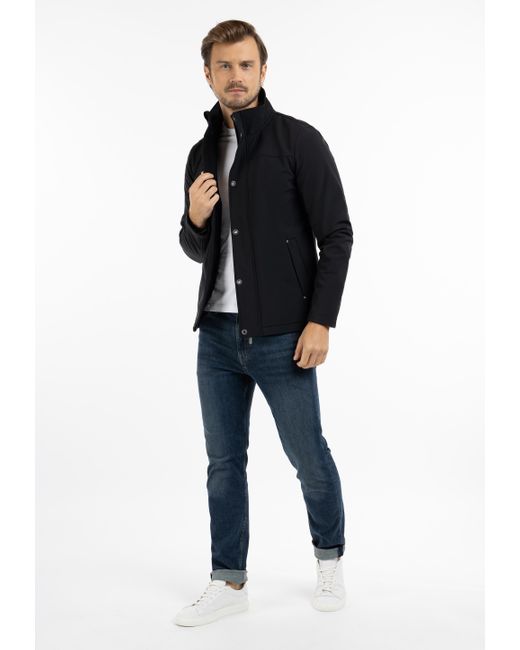 Icebound Softshell Jas Zwart in het Blue voor heren