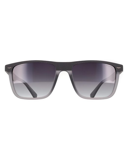 Police Gray Rectangle Matte Dark Smoke Gradient Sple02 Gator 2 for men