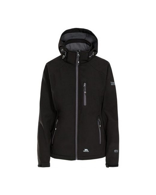 Trespass Black Ladies Bela Ii Waterproof Softshell Jacket