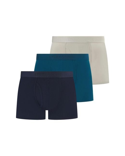 Lyle & Scott Blue And Sutherland 3Pk for men