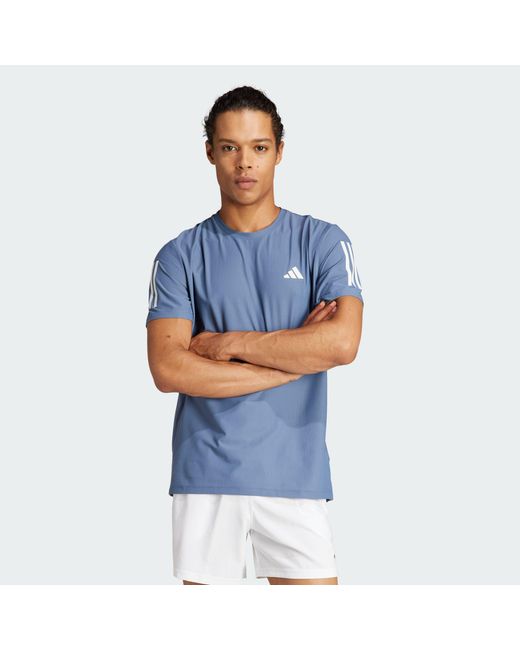 Adidas Originals Blue Own The Run Tee for men