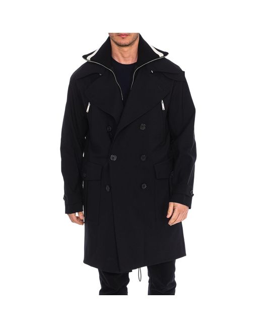 DSquared² Black Double Layer Trench Coat S74Ah0094-S40320 for men