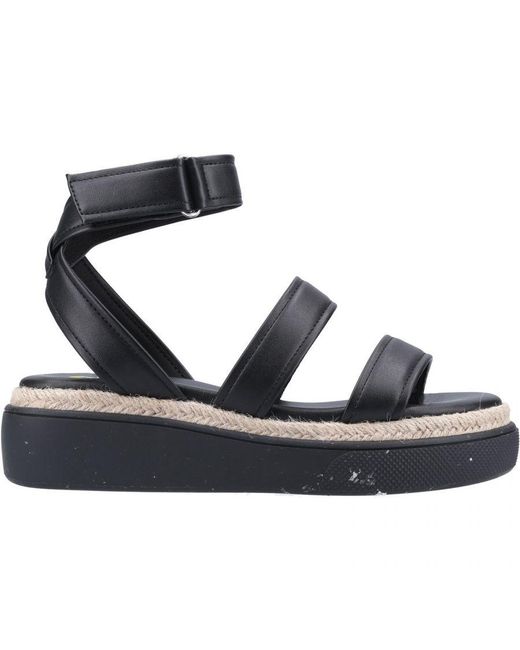 Rocket Dog Black Franki Sandal Ladies Summer Pu