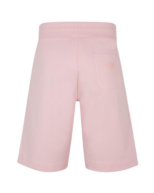 Moschino Red Branded Tape Legs Shorts Cotton for men